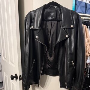 Torrid Women's Black Leather Biker Jacket